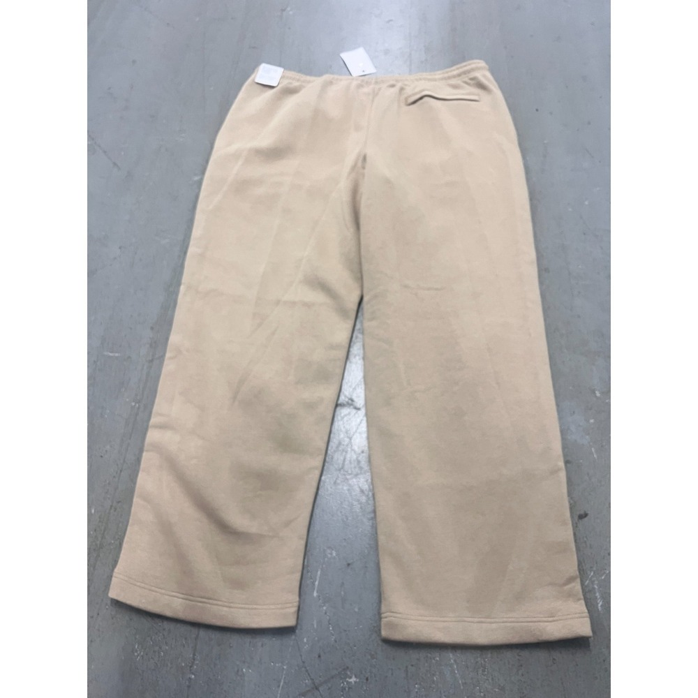 Nike Sweatpants Womens 2XL Beige Fleece Straight Leg Drawstring Activewear NWT - Picture 2 of 7
